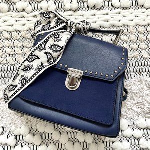 NWOT Rebecca Minkoff Leather Satchel with Scarf